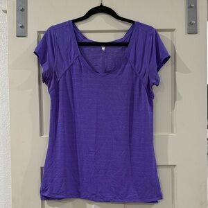 lululemon athletica Purple Short Sleeve Tee